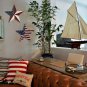 Patriotic Metal Barn Star Hanging Wall Decor Distressed Country Barn Star Texas
