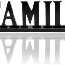 Wooden FAMILY Words Decorative Sign Free Standing Table Top Decoration, Cutout W