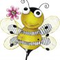 Bee Garden Stake Decorative Bee Yard Stake, Cute Insect Decor Metal Yard Art...