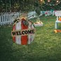 Rustic Pumpkin Garden Stake Metal Welcome Sign Fall Decor, Decorative Yard Décor