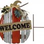 Rustic Pumpkin Garden Stake Metal Welcome Sign Fall Decor, Decorative Yard Décor