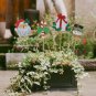 Christmas Yard Garden Stake Flower Pot Decoration Set of 4, Santa Claus Candy Ca