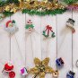 Christmas Yard Garden Stake Flower Pot Decoration Set of 4, Santa Claus Candy Ca