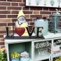 Wood Love Sign Decorative Cut Out Rustic Freestanding Block Letter valentine&acirc;��s
