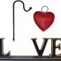 Wood Love Sign Decorative Cut Out Rustic Freestanding Block Letter valentine&acirc;��s