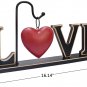 Wood Love Sign Decorative Cut Out Rustic Freestanding Block Letter valentine&acirc;��s