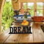 Rustic Wood Dream Sign for Home Decor, Decorative Wooden Cutout Word Decor Frees
