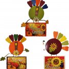 Thanksgiving Metal Turkey Hanging Door Sign Wall Decor Turkey Welcome Fall Sign