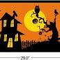 Halloween Doormat Non Slip Front Door Mat, Easy to Clean Low Profile Mat for Ent