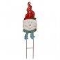Christmas Snowman Garden Stake Decor Joy Decoration, Outdoor Metal Yard Sign Law