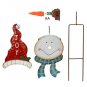 Christmas Snowman Garden Stake Decor Joy Decoration, Outdoor Metal Yard Sign Law