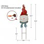 Christmas Snowman Garden Stake Decor Joy Decoration, Outdoor Metal Yard Sign Law