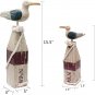 Seagull Statue Decor Nautical Polyresin Figurine - Rustic Indoor Outdoor Beach