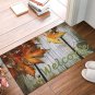 Doormat Non Slip Rubber Entrance DoorMats Fall Thanksgiving Decor (Maple Leaves)