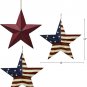 2pcs Patriotic Metal Barn Star Outdoor Indoor Hanging Wall Decor Star 12&acirc;��x12&acirc;��