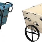 Wooden Planter Set of 2 Decorative Plant Pot Holder with Wheels Flower Pots Cont Wooden Planter Set of 2 Decorative Plant Pot Holder with Wheels Flower Pots Cont