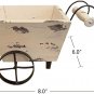 Wooden Planter Set of 2 Decorative Plant Pot Holder with Wheels Flower Pots Cont