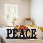 Wood Peace Faith Tabletop Letters Sign Freestanding Wooden Cutout Decorations