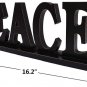 Wood Peace Faith Tabletop Letters Sign Freestanding Wooden Cutout Decorations
