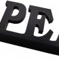 Wood Peace Faith Tabletop Letters Sign Freestanding Wooden Cutout Decorations