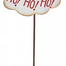 Christmas Santa Garden Stake Decor Hohoho Santa Decoration Metal Garden Sign 40”