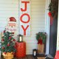 Christmas Santa Garden Stake Decor Hohoho Santa Decoration Metal Garden Sign 40&acirc;��
