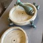 Metal Nostalgia Display Archaistic Double fruit Bowl decor vintage decoration