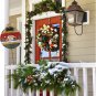 Metal Snowman Garden Stake Christmas Sign Yard Stake Round Ornaments Outdoor Chr