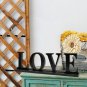 Eat Pray Love Sign for Home Decor Rustic Wood Words Freestanding Decorative Tabl