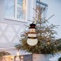 Outdoor Metal Yard Sign Lawn Stake LED Battery Operated Blinking Nose Christmas