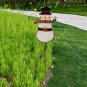 Outdoor Metal Yard Sign Lawn Stake LED Battery Operated Blinking Nose Christmas