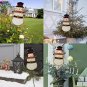 Outdoor Metal Yard Sign Lawn Stake LED Battery Operated Blinking Nose Christmas