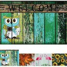 Owl Print Welcome Doormat Decorative Entrance Floor Mat Indoor Front Door Mat... Owl Print Welcome Doormat Decorative Entrance Floor Mat Indoor Front Door Mat...