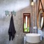 Multicolor Wooden Bath Word Sign Freestanding Block Letters Wall Mounted...