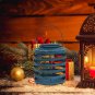 Rustic Metal Candle Lantern 7.75" High Vintage Decorative Hanging Candle Lantern