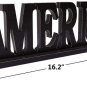 Rustic Wood America Sign for Home Decor, Decorative Wooden Cutout Word Decor