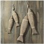 Wooden Fish Decor Hanging Wood Fish Decorations for Wall Rustic Nautical Fish De