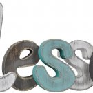 Wooden Letters Sign Decorative Shelf Table Hanging Ornament Rustic (blessed) Wooden Letters Sign Decorative Shelf Table Hanging Ornament Rustic (blessed)