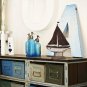 15 H Sail Boat Decor Display Rustic Nautical Beach Theme Room Decor Nautical...