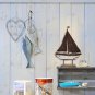 15 H Sail Boat Decor Display Rustic Nautical Beach Theme Room Decor Nautical...