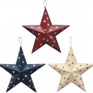 Patriotic Metal Barn Star Wall Decor, 12inch Hanging Country Rustic Metal...