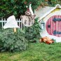 Christmas Snowman Garden Stake Decor Snowman Decoration, Outdoor Metal Yard Sign