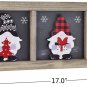 Wall Art Wooden Santa Gnome Plaque Sign Holiday Decorative Sign Hanging Xmas D&Atilde;&copy;c
