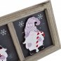 Wall Art Wooden Santa Gnome Plaque Sign Holiday Decorative Sign Hanging Xmas D&Atilde;&copy;c