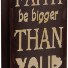 Rustic Box Sign Decor with Saying Wood Plaque Hanging Wall Art Sign 10x4x1.5"