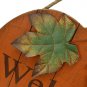 Wood Pumpkin Welcome Sign Fall Front Door Decor, Rustic Hanging Welcome Pumpkin