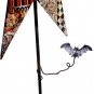 Metal Star Halloween Stake Bat Decor, Vintage Halloween Yard Stake Star Decor fo
