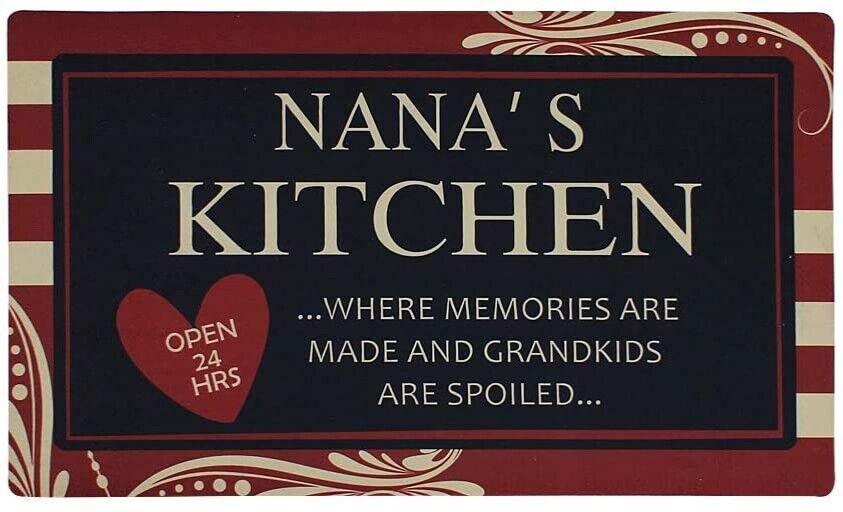Nana's Kitchen Door Mat Indoor Entry Way Doormat for Front Door Patio Anti Slip