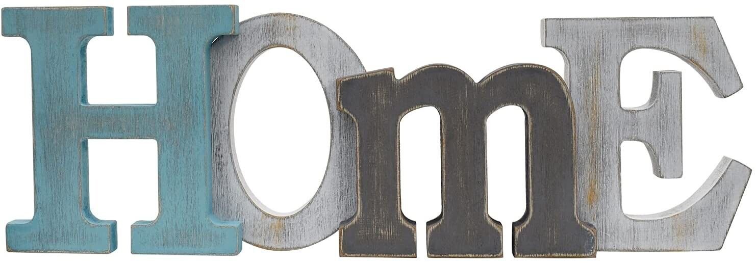 Freestanding Cutout Home Word Table Decor Centerpiece Decorative Wooden Home...