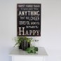 Rustic Sign Decor with Saying Respect Yourself Enough Wood Plaque Hanging Wall